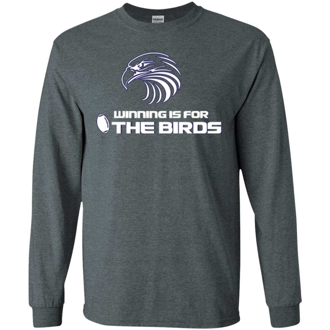 Football T-shirt Winning Is For The Birds Dark Heather