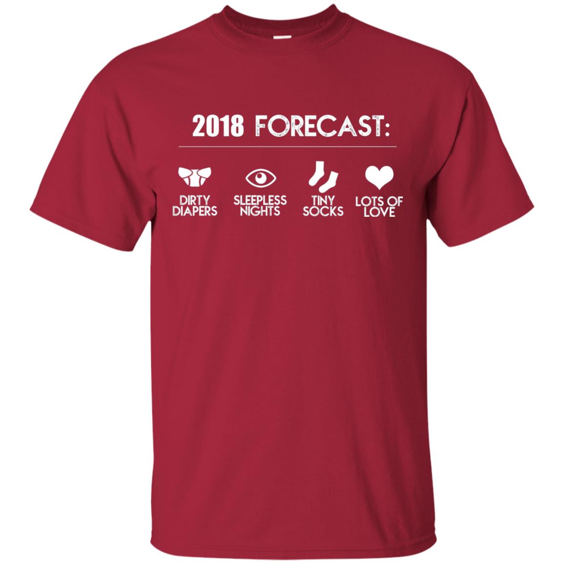 Funny New Dad For Expecting Fathers Daddy T-shirt Cardinal