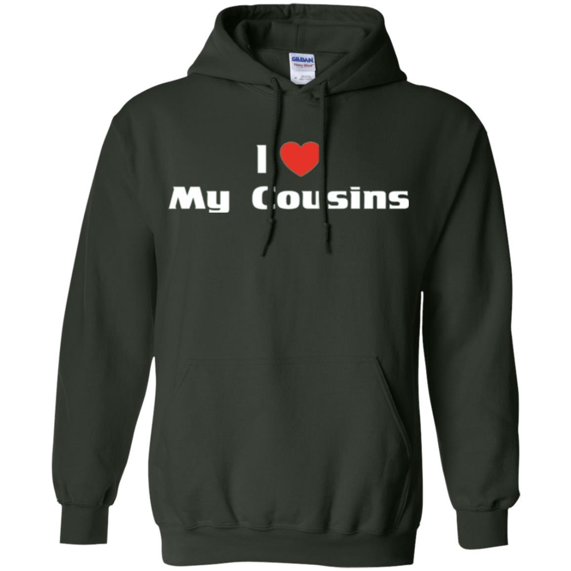 Family T-shirt I Love My Cousins Forest Green