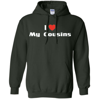 Family T-shirt I Love My Cousins Forest Green
