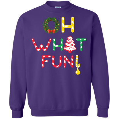 Christmas T-shirt Oh What Fun Purple