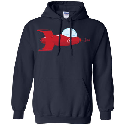Vintage Spaceship Video Game Gamer T-shirt Navy