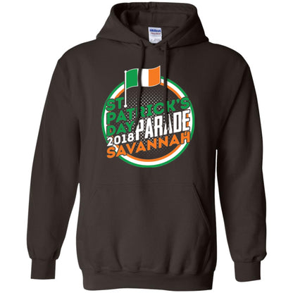 Parade Savannah 2018 Ireland Flag St. Patrick_s Day T-shirt Dark Chocolate