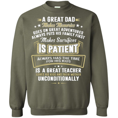 A Great Dad Make Memories Goes On Great Adventures Always Pots His Familly First Military Green