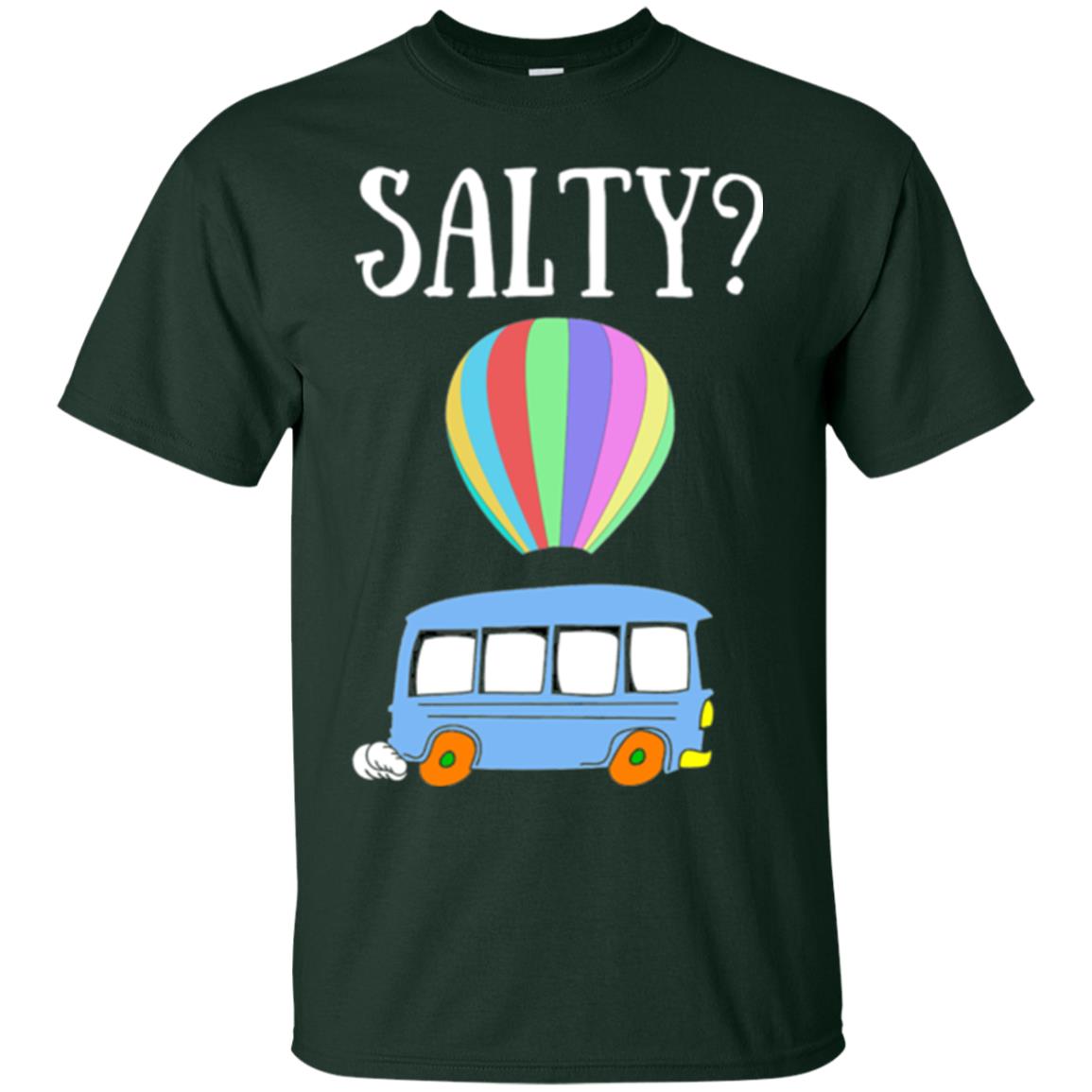 Salty Humorous Parody T-shirt Forest Green