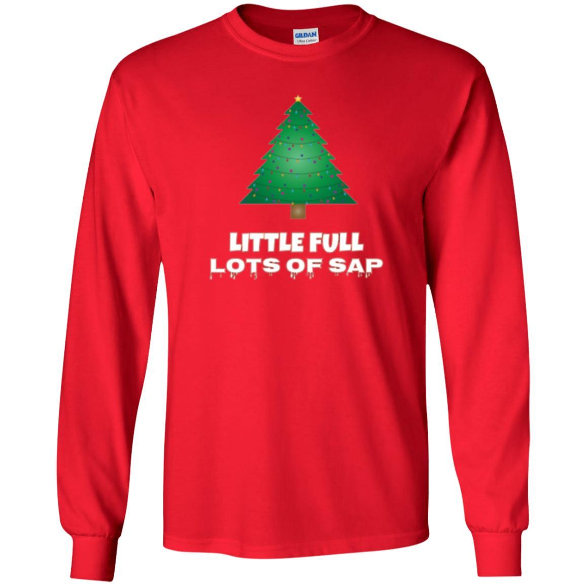 Christmas T-shirt Little Full Lots Of Sap Red