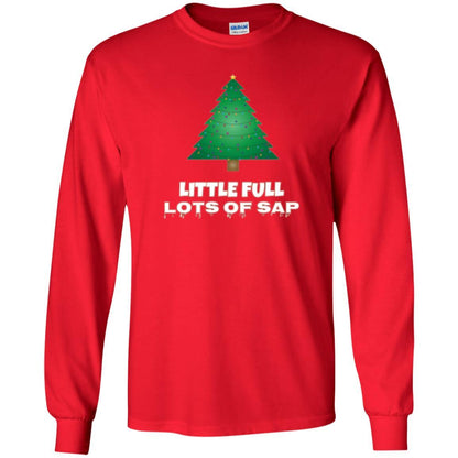 Christmas T-shirt Little Full Lots Of Sap Red