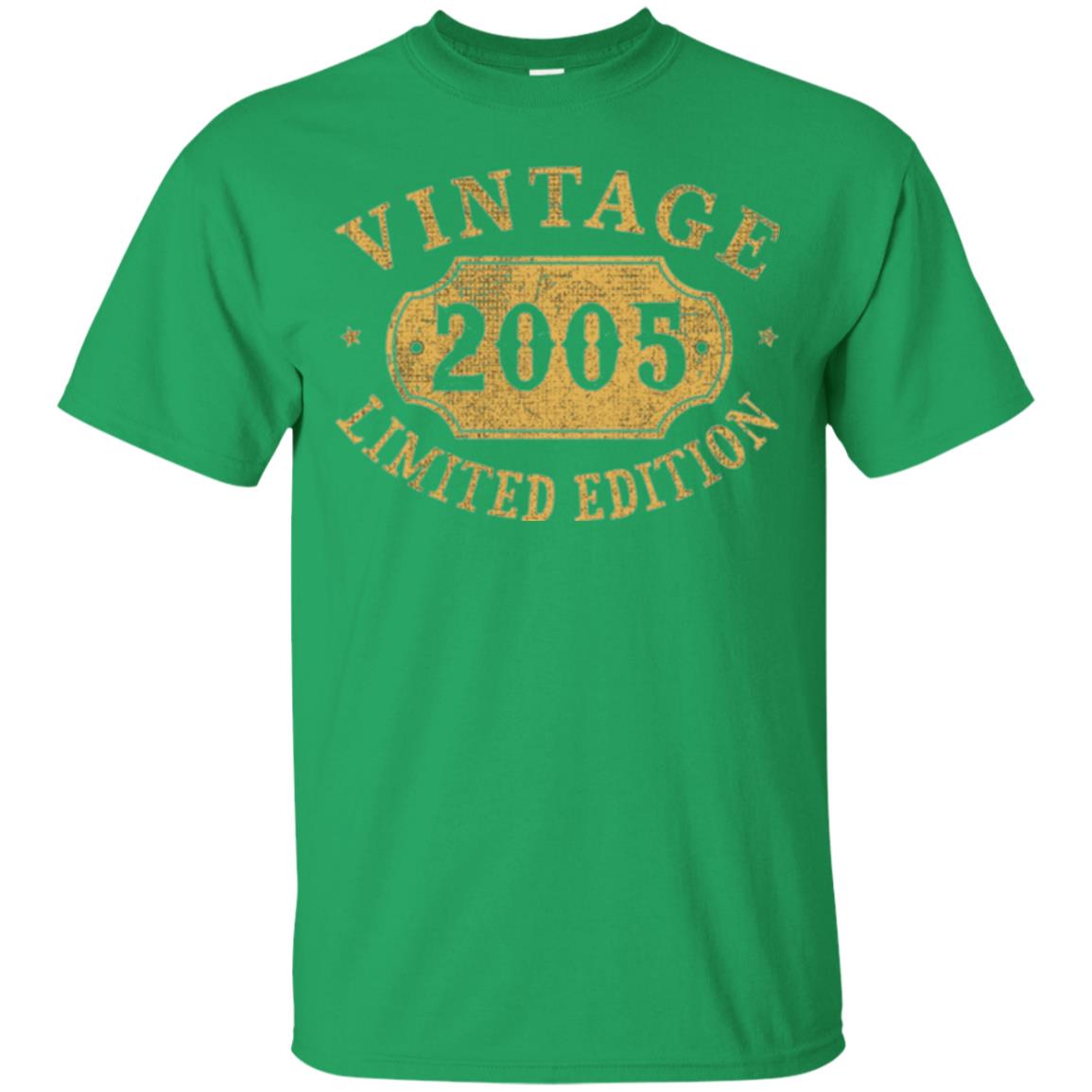 Brithday T-shirt Vintage 2005 Limited Edition Irish Green