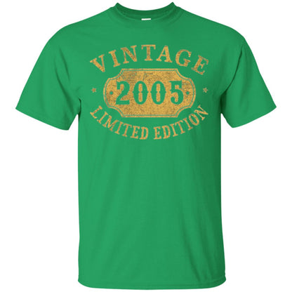 Brithday T-shirt Vintage 2005 Limited Edition Irish Green
