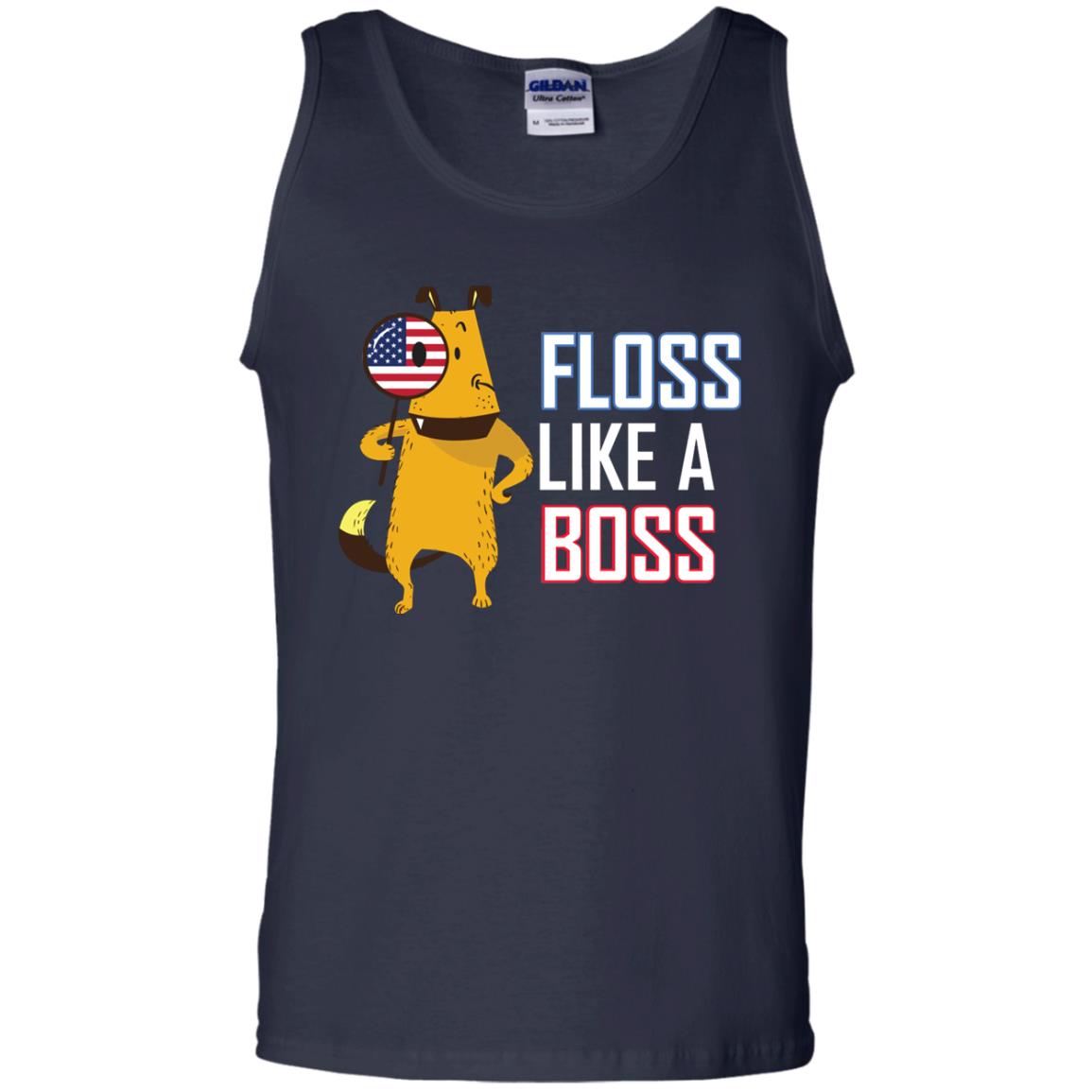 Floss Like A Boss Dog Shirt Navy