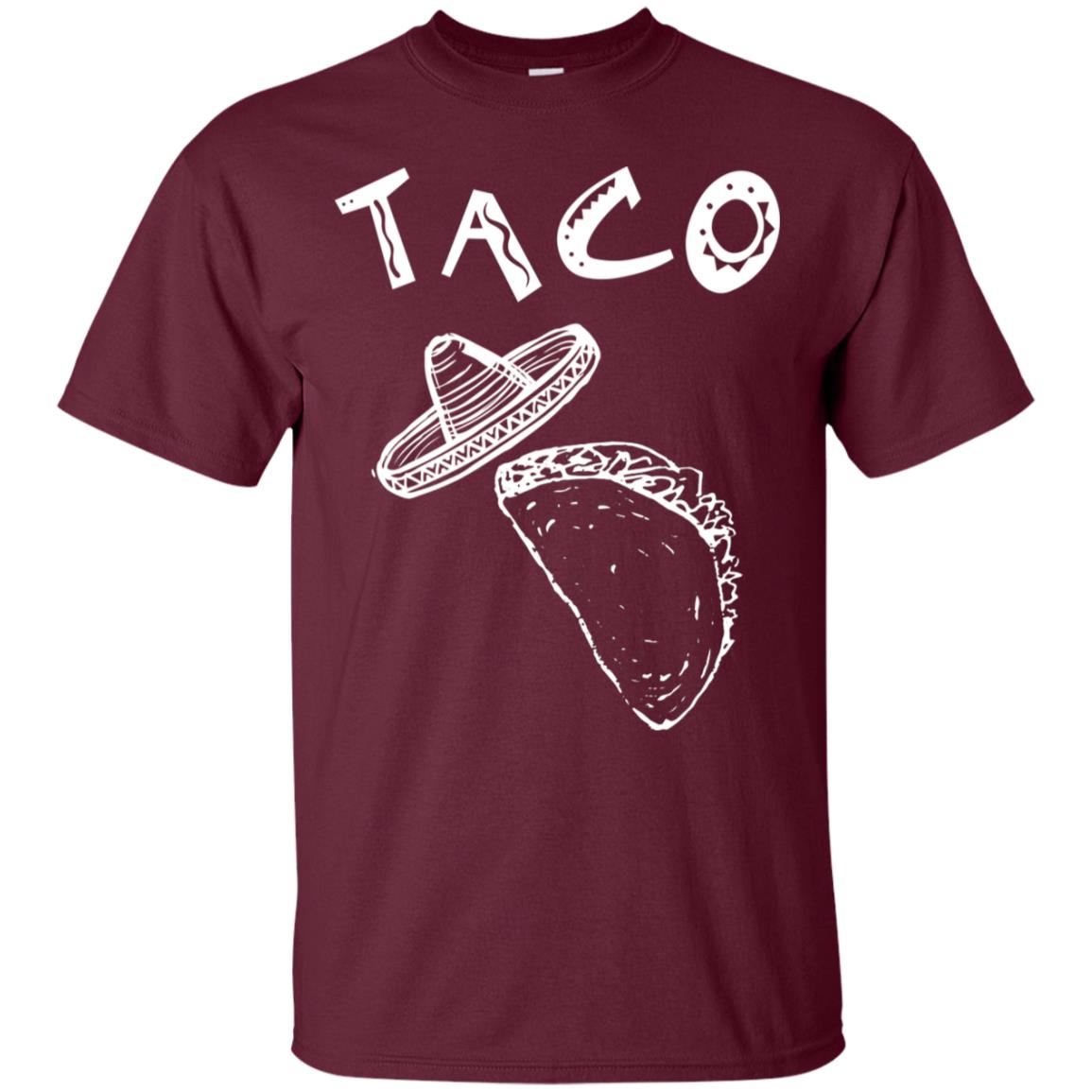 Taco Shirt For Mens Womens Kids Maroon