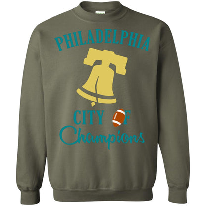 Football Lover T-shirt Philadelphia City Of Champion Military Green