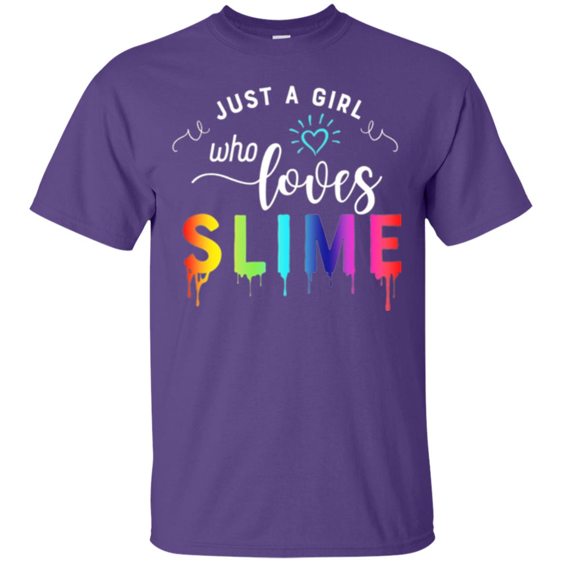 Slime Lover T-shirt Just A Girl Who Loves Slime Purple