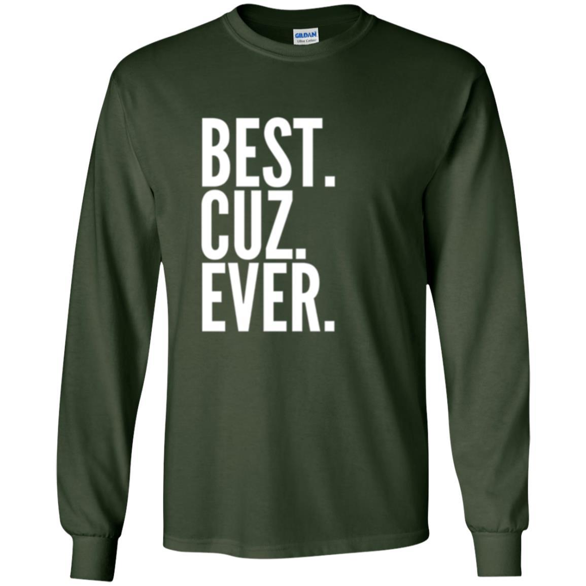 Family T-shirt Best Cuz Ever Forest Green