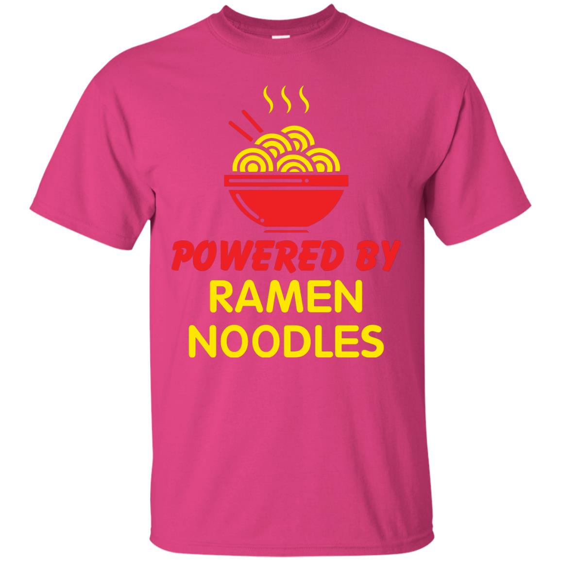 Powered By Ramen Noodles Gift Shirt For Ramen Lover Heliconia