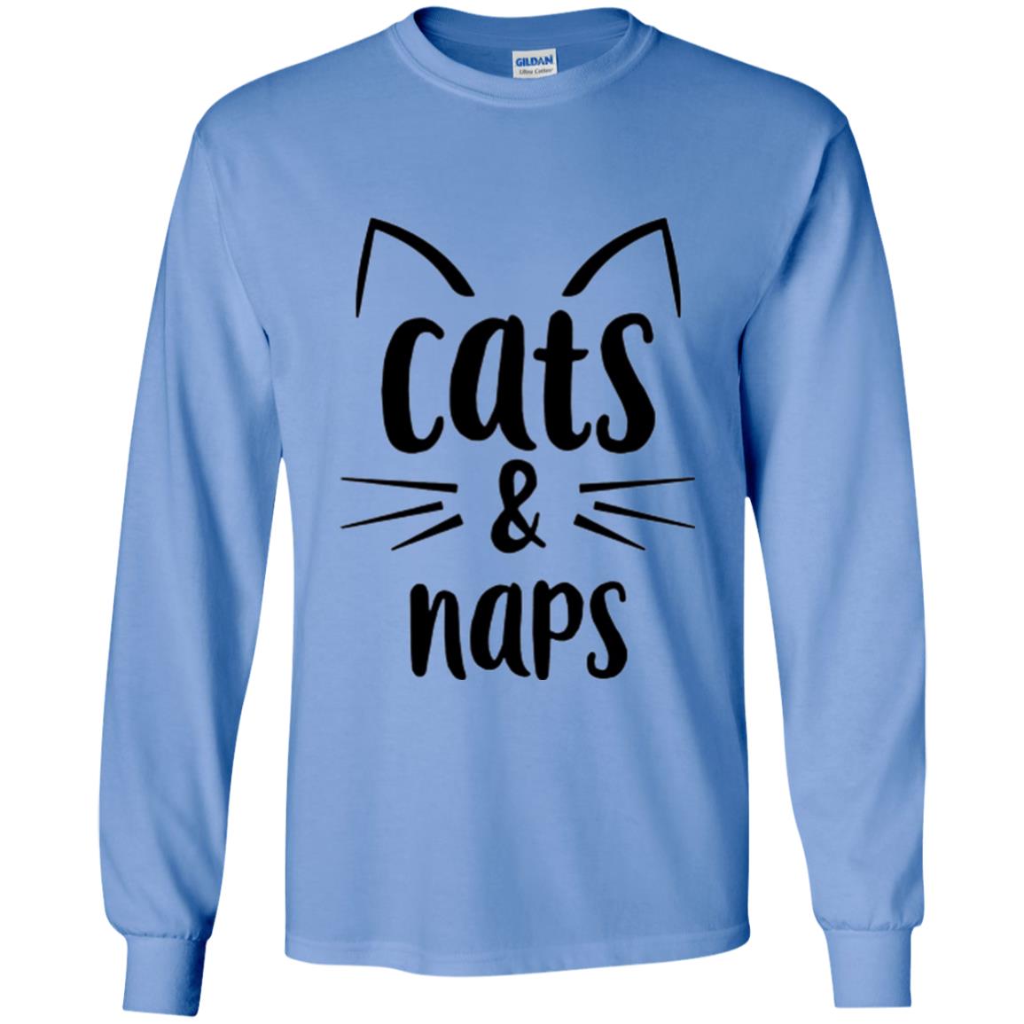 Cats And Naps Lovers T-shirt Carolina Blue