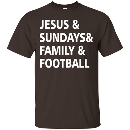 Jesus Sundays Family Football Shirt Dark Chocolate