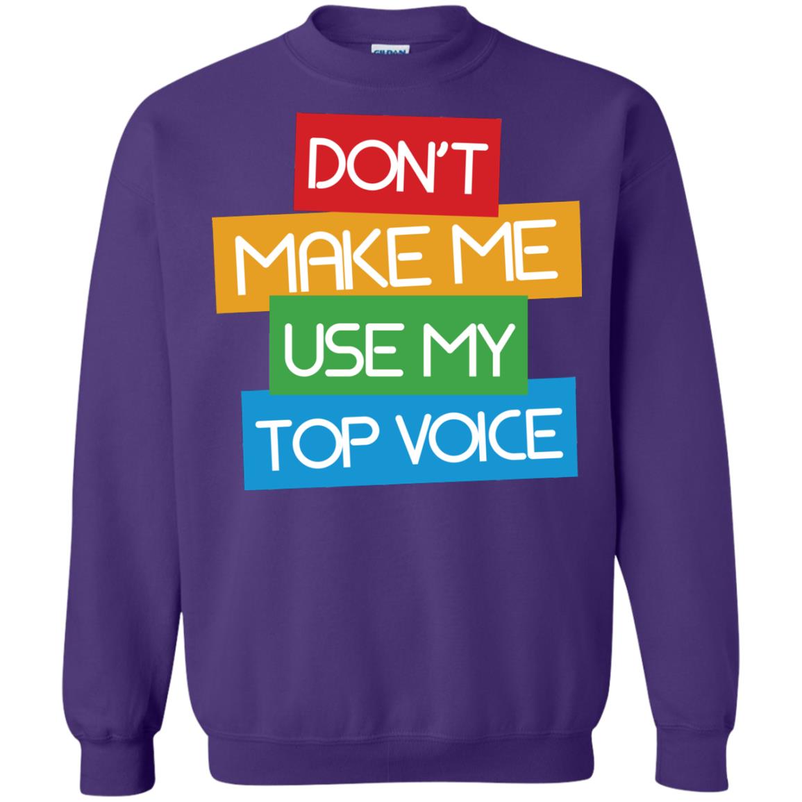 Don_t Make Me Use My Top Voice Lgbt Pride Month 2018 Shirt Purple