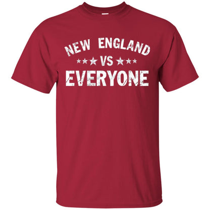 New England Vs Everyone T- Shirt Cardinal