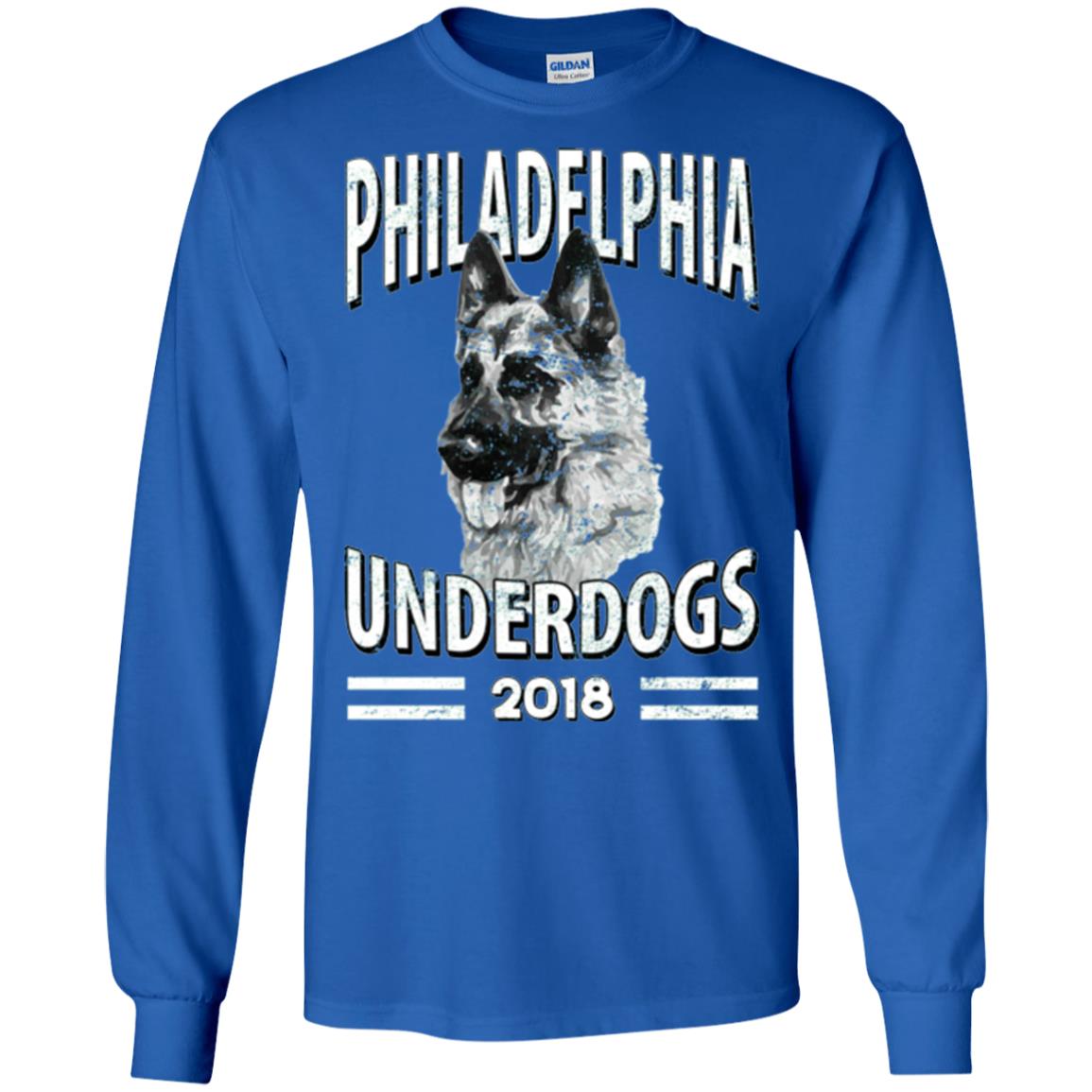 Dog Lover T-shirt Philadelphia Underdogs 2018 T-shirt Royal