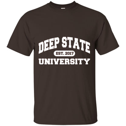 Deep State University T-shirt Dark Chocolate