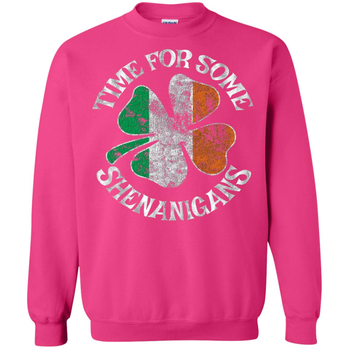 Time For Some Shenanigans St. Patrick_s Day T-shirt Heliconia