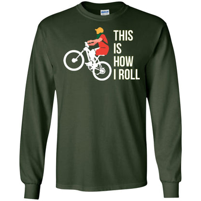 Bicycle T-shirt This Is How I Roll Forest Green