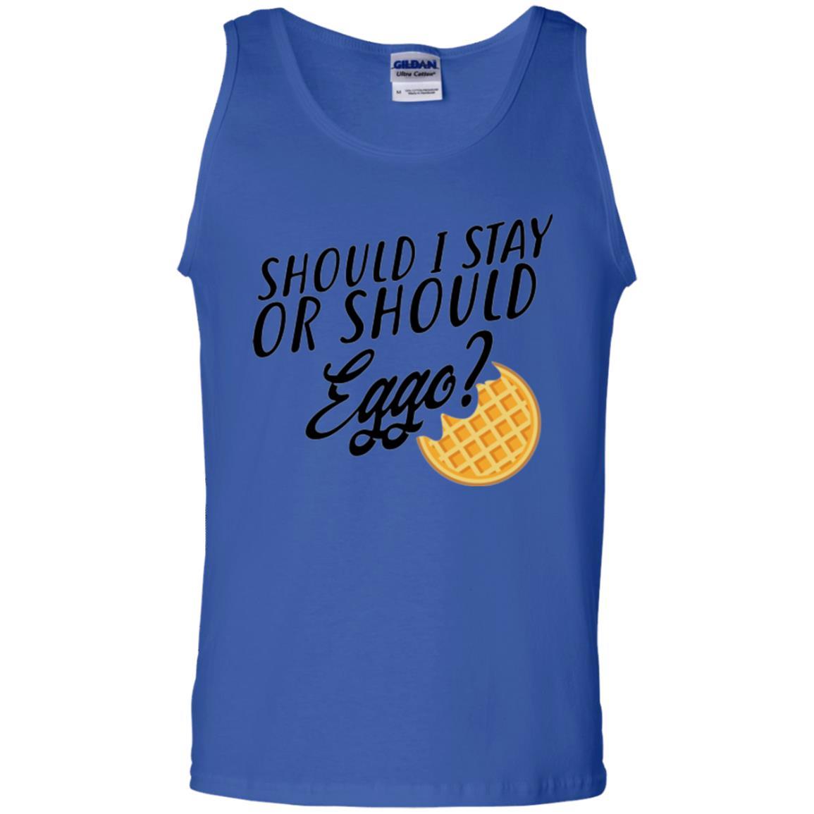 Waffle T-shirt Should I Stay Or Should Eggo T-shirt Royal