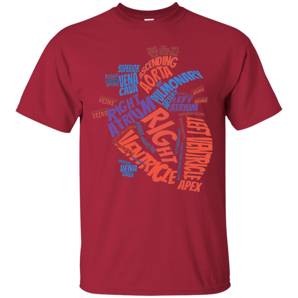 Anatomical Heart T-shirt Cardinal