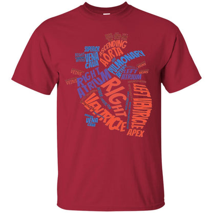 Anatomical Heart T-shirt Cardinal