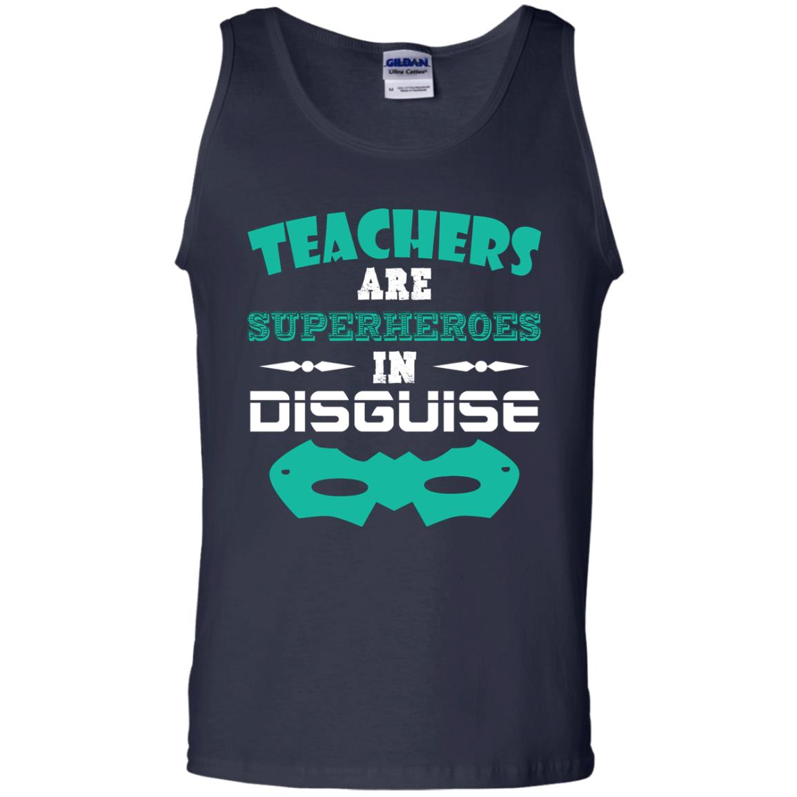 Teachers Are Superheroes In Disguise Movie Lover T-shirt Navy