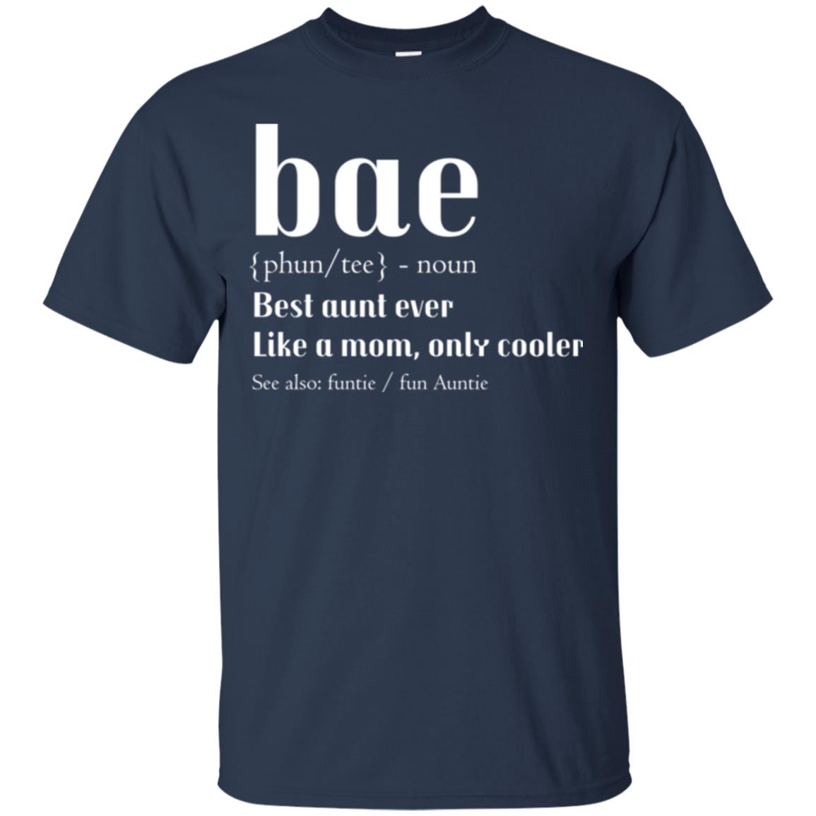 Aunt T-shirt Bae Best Aunt Ever Navy