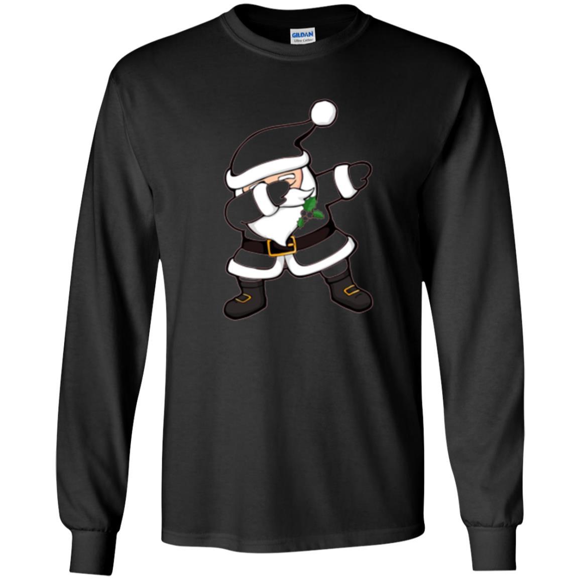 Merry Christmas T-shirt Dabbing Santa Claus Black