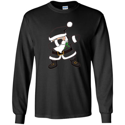 Merry Christmas T-shirt Dabbing Santa Claus Black