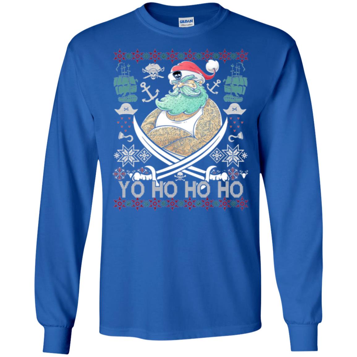Christmas T-shirt Santa Pirate Royal