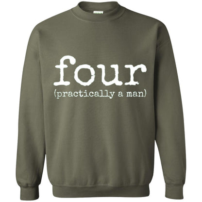 4th Birthday T-shirt Your Practically A Man T-shirt Military Green