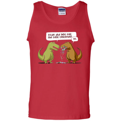 Dinosaur T-shirt Dude Did You Eat The Last Unicorn Red
