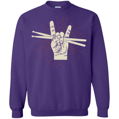 Drummer T-shirt Drumsticks Percussion Rock Purple