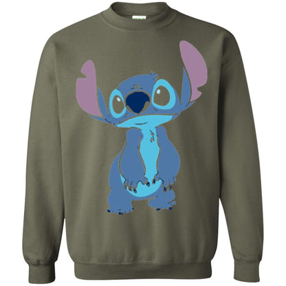 Disney Stitch Ohana T-shirt Military Green