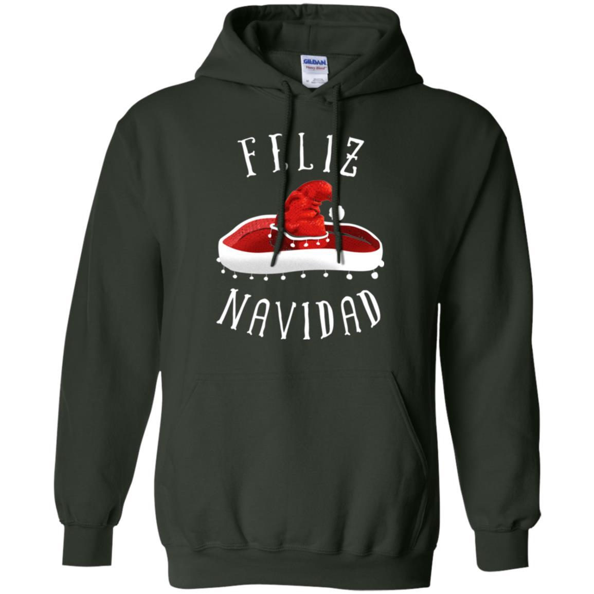 Christmas T-shirt Mexico Feliz Navidad Forest Green