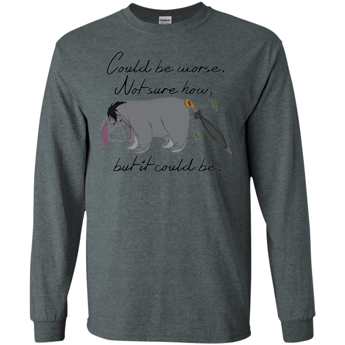Cartoon T-shirt Could Be Worse Not Sure How But It Could Be Dark Heather