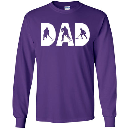 Daddy T-shirt Hockey Lover Purple