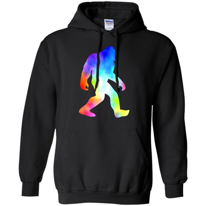 Bigfoot Sasquatch Neon T-shirt Black