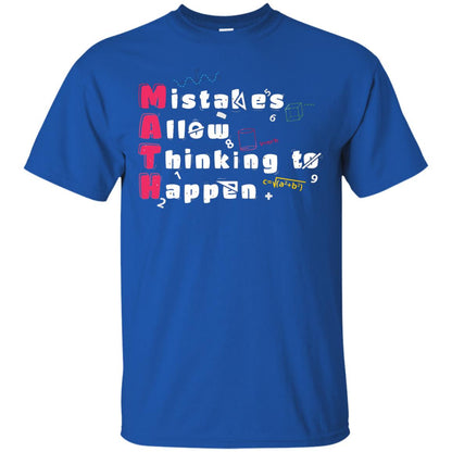 Mistakes Allow Thinking To Happen Shirt Royal