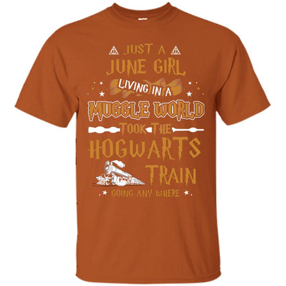 Just A June Girl Living In A Muggle World Took The Hogwarts Train Going Any Where Texas Orange