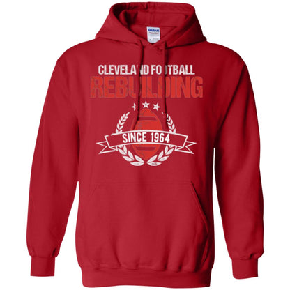 Brithday T-shirt Cleveland Football Rebuilding Since 1964 Red