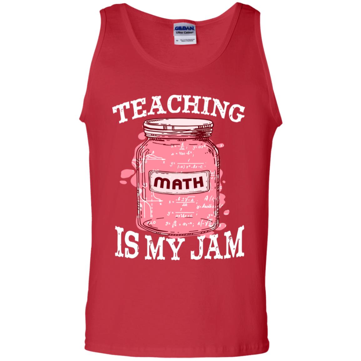 Teaching Math Is My Jam Mathematics Gift Shirt Red