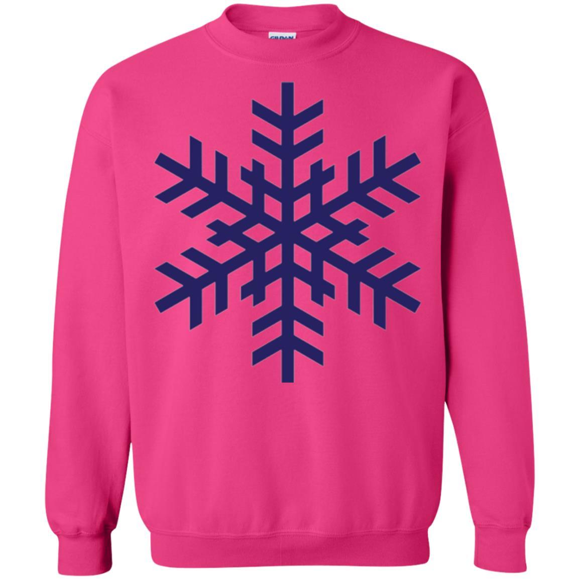 Christmas T-shirt Navy Blue Snowflake T-shirt Heliconia