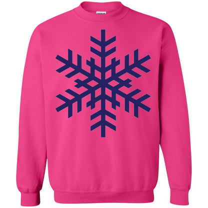 Christmas T-shirt Navy Blue Snowflake T-shirt Heliconia