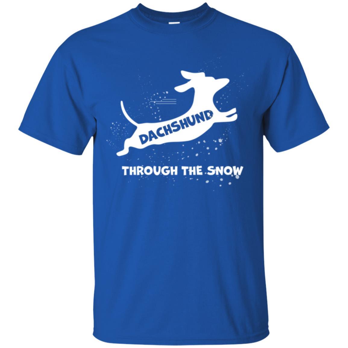Dachshund Through The Snow T-shirt Royal